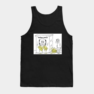 Yellow press Tank Top